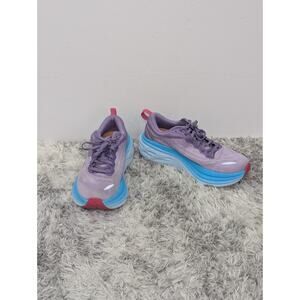 Hoka One One Bondi 8 Women’s Size 8B Chalk Violet Pastel Mesh Running Shoes